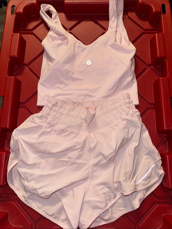 lululemon athletica Other - lululemon athletica Pale Pink Sports Bra & Running Shorts Set